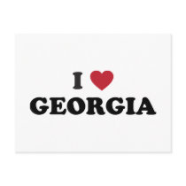 I Love Georgia Post Card