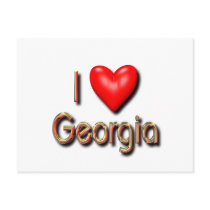 I Love Georgia Post Card