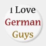 I Love German Guys Fridge Magnets