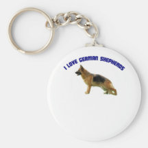 I Love German Shepherds Key Chains