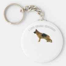 I Love German Shepherds Keychains
