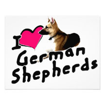 I love German Shepherds! Personalized Invites