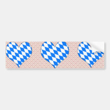 I Love Germany Bavaria Bumper Sticker