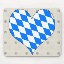 I Love Germany Bavaria Mousepad