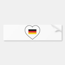 I Love Germany Bumper Stickers