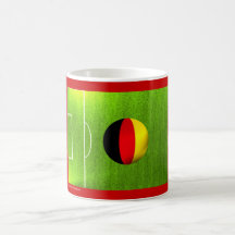 I Love Germany football soccer flag mug
