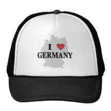 I Love Germany Hats