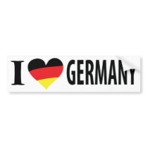 I love germany icon bumper stickers