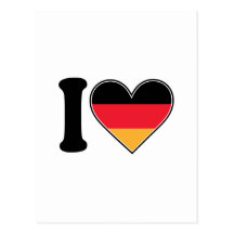 I Love Germany Post Card