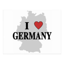 I Love Germany Post Card