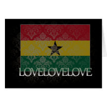 I love Ghana Cool Greeting Card
