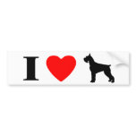 I Love Giant Schnauzers Bumper Sticker