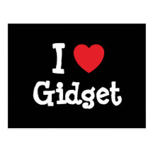 I love Gidget heart T-Shirt Postcard