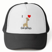 I Love Giraffes (2) Trucker Hats