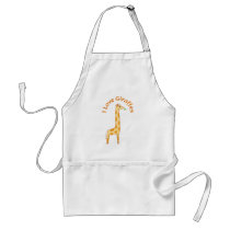 I Love Giraffes Apron