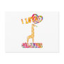 I LOVE GIRAFFES POST CARD