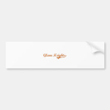 I Love Glenn Heights Texas Bumper Sticker