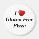 I Love Gluten Free Pizza Fridge Magnet