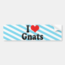 I Love Gnats Bumper Sticker