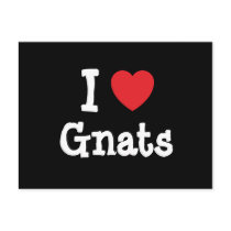 I love Gnats heart custom personalized