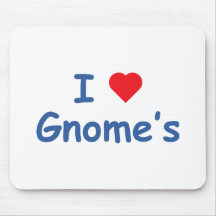 I Love Gnome's Mousepads