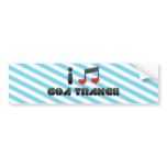 I Love Goa Trance Bumper Stickers