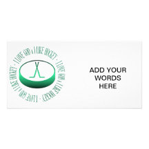 I love God & I like hockey Picture Card