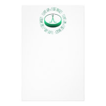 I love God & I like hockey Stationery Design