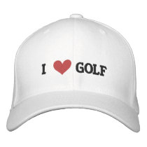 'I LOVE GOLF' BASEBALL CAP - Customized