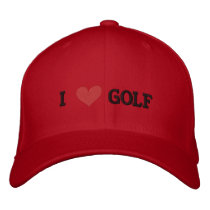 'I LOVE GOLF' BASEBALL CAP