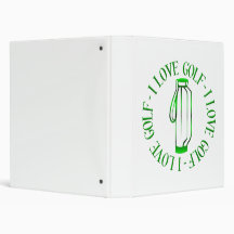 I love golf! binders