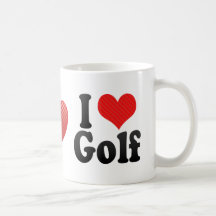 I Love Golf Coffee Mug