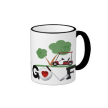 I Love Golf Coffee Mugs