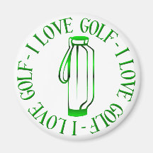 I love golf! fridge magnet
