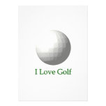 I Love Golf Invitation