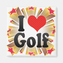 I Love Golf Magnet