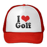 I Love Golf Mesh Hats