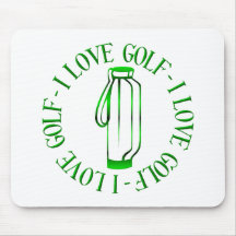 I love golf! mousepad