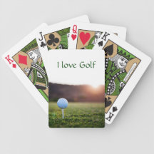 I love golf playing cards