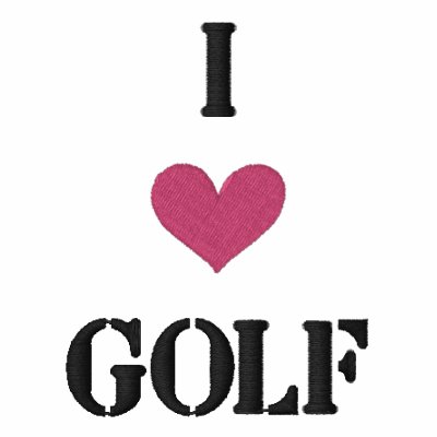"I LOVE GOLF" SHIRT - Customized EMBROIDERY Polo Shirt