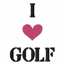 "I LOVE GOLF" SHIRT - Customized EMBROIDERY Polo Shirt