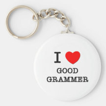 I Love Good Grammer Keychain