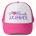 I LOVE GORILLA JUICEHEADS Sexy Cute Pink Hat
