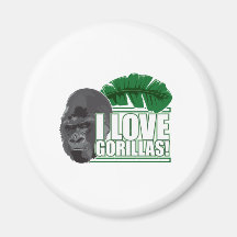 I love gorillas fridge magnets