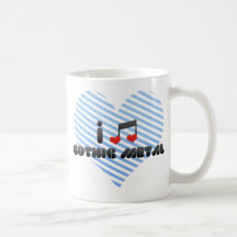I Love Gothic Metal Coffee Mugs
