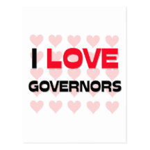 I LOVE GOVERNORS POSTCARDS