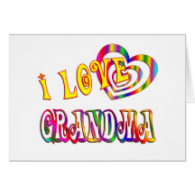 I Love Grandma Cards