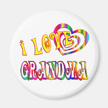 I Love Grandma Magnets