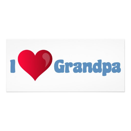 I Love Grandpa Full Color Rack Card