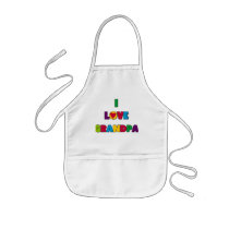 I Love Grandpa T-shirts and Gifts Apron